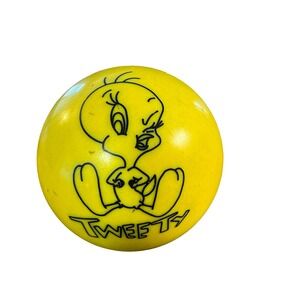 Vintage 1999 Brunswick Looney Tunes Tweety Bird Bowling Ball 8 lb Yellow LM97527
